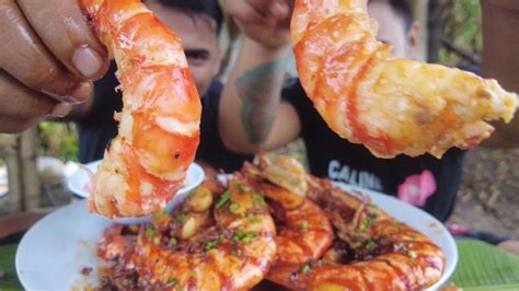 OUTDOOR COOKING EXTRA SPICY GIANT PRAWN SUGPO YouTube