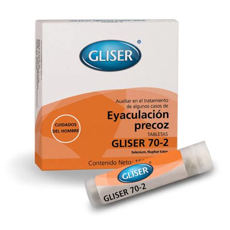 GLISER 70 2 EYACULACIÓN PRECOZ 150 tabletas Cad 08 27 FARMACIA