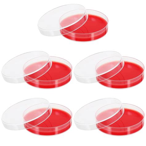 10 placas de agar de sangre agar de sangre medio biológico