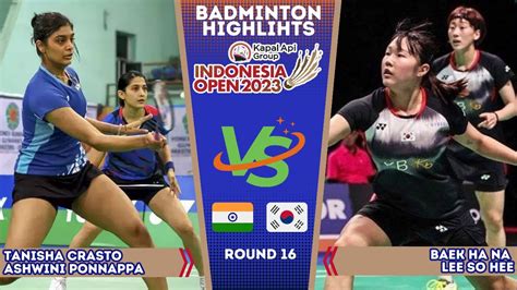 Crasto Ponnappa IND Vs Baek Lee KOR Indonesia Open 2024