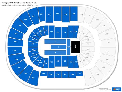 Legacy Arena at the BJCC Concert Seating Chart - RateYourSeats.com