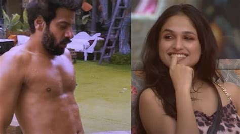 Bigg Boss 18 Karan Veer Mehra And Digvijay Rathee Go Shirtless In