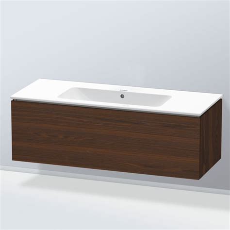 Duravit ME by Starck Vasque avec meuble bas 1 tiroir noyer brossé