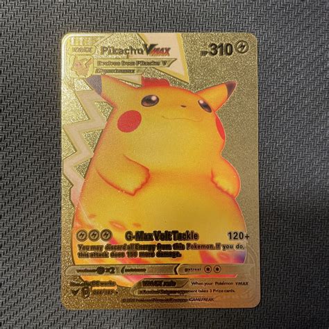 Mavin Pikachu Vmax Pokemon Gold Foil Card