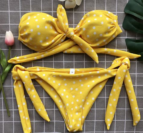 Women S Style Dot Print Sexy Bikini On Luulla