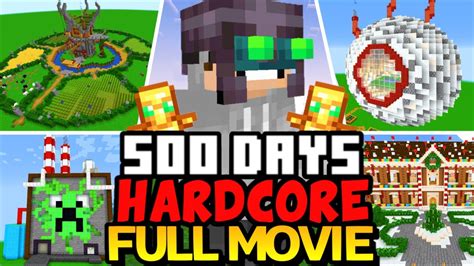 I Survived 500 Days In Hardcore Minecraft FULL MOVIE YouTube