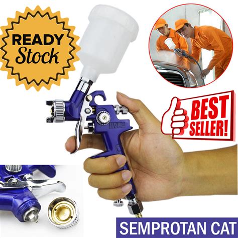 Professional Spray Gun Nozzle Hvlp Airbrush Air Brush 125ml Tabung Atas