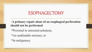 Esophageal Perforation Pptx