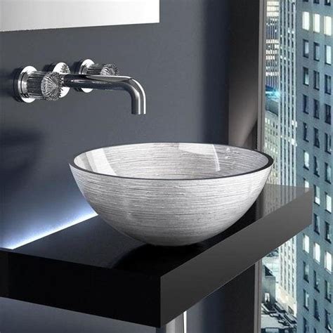 Glass Design Metropole Round 40 Modern Italian Countertop Basin 9