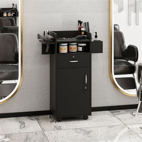 Inbox Zero Latyia Salon Station for Hair Stylist,Hair Styling Organizer