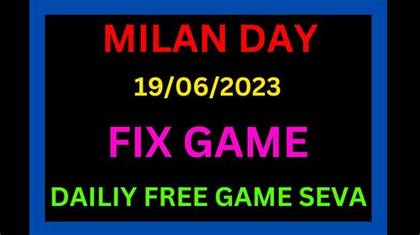 Milan day 𝐒𝐚𝐭𝐭𝐚 𝐌𝐚𝐭𝐤𝐚 19/06/2023 | 𝐒𝐭𝐫𝐨𝐧𝐠 𝐉𝐨𝐝𝐢 𝐓𝐨𝐝𝐚𝐲 | milan day 𝐓𝐫𝐢𝐜𝐤 ...