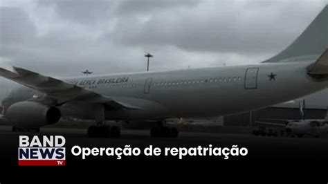 Segundo avião da FAB chega ao Líbano BandNews TV YouTube