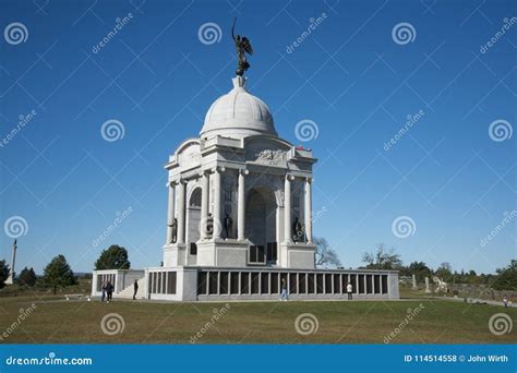 Pennsylvania State Memorial on the Gettysburg Battlefield Editorial Stock Photo - Image of ...