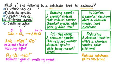 Question Video Identifying The Characteristics Of An Oxidized Species