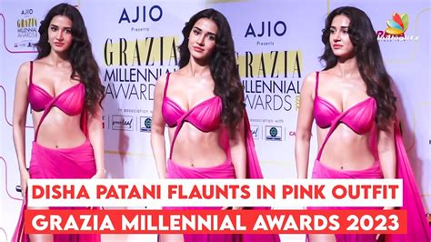 Disha Patani Flaunts Her Flawless Body In A Pink Outfit At The Grazia