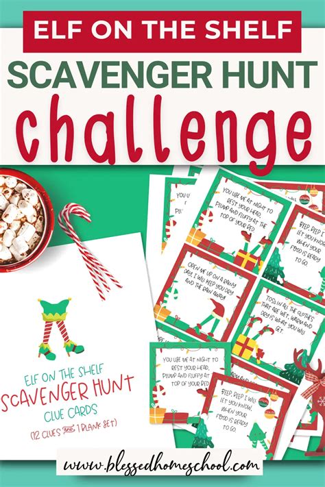 Elf On The Shelf Scavenger Hunt Free Printable Artofit