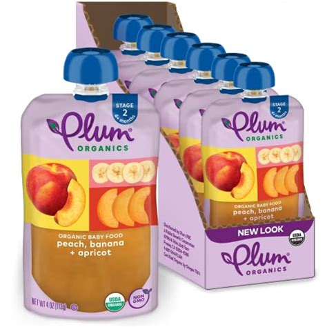 Plum Organics Stage Organic Baby Food Peach Banana And Apricot