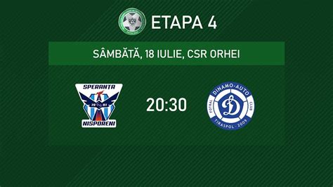 Live Divizia Na Ional Etapa Csf Speran A Fc Dinamo Auto