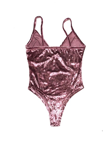 Pink Velvet Bodysuit Wonderlust Lingerie