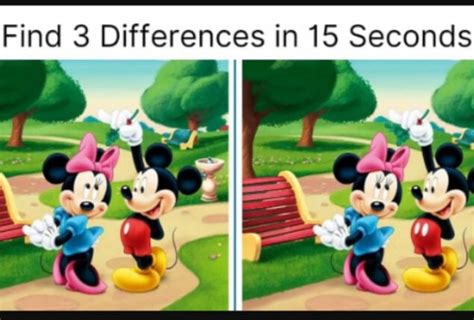 Spot The Difference In 15 Seconds Can You Find Three Differences