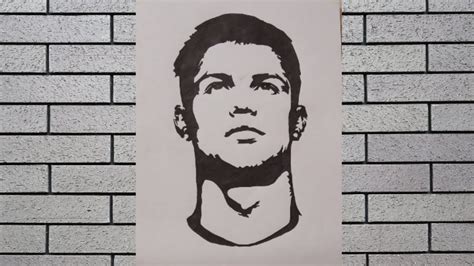 Cristiano Ronaldo Stencil Art CR7 STENCIL ART YouTube