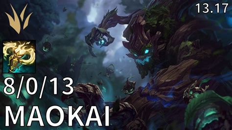 Maokai Jungle Vs Elise Kr Grandmaster Patch 1317 Youtube