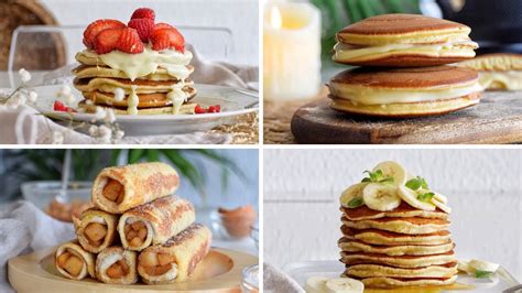 4 Ideas De Desayunos Con Pancakes 🥞 Saludables Y Increíblemente