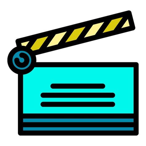 Premium Vector Cinema Clapper Icon Outline Cinema Clapper Vector Icon