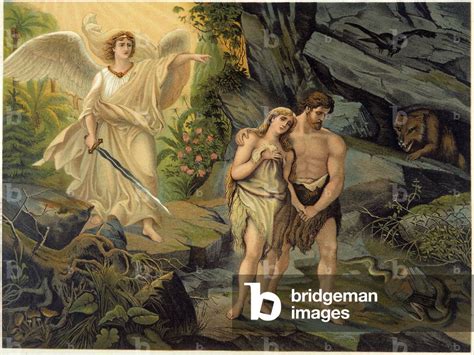 Image Of Adam And Eve Chased Out Of Earthly Paradise Eden By By