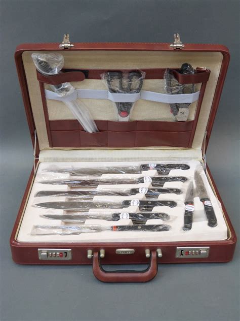 A Cased Set Of Bachmayr Solingen Chef S Knives