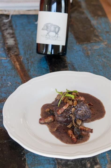 Red Wine Poached Saumonette (Spiny Dogfish) - Perfectly Provence