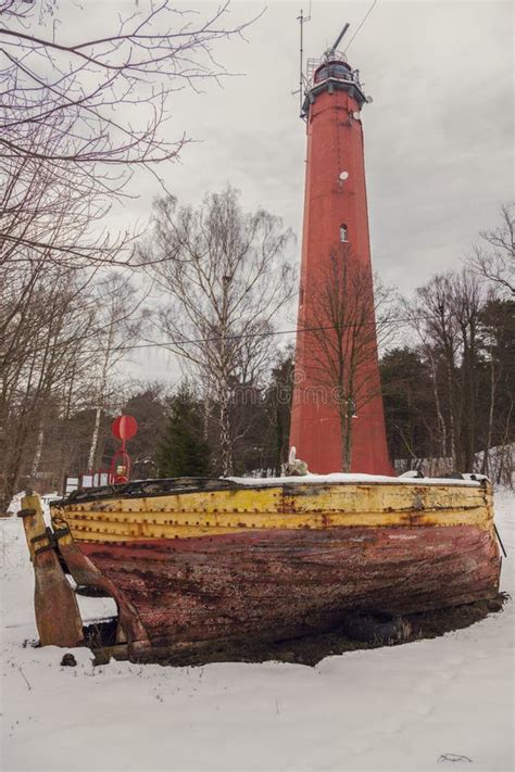 Lighthouse in Hel stock photo. Image of gdansk, travel - 113078354