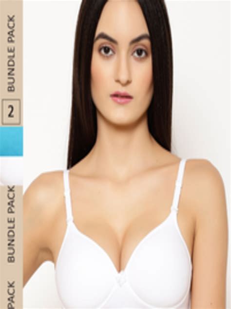 Buy Floret Pack Of 2 Heavily Padded Non Wired Seamless Push Up Bra