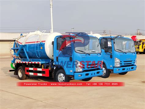 Hot Selling ISUZU 5000L Vacuum Cesspool Truck For Sale In China