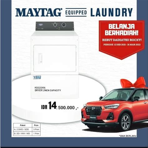 Jual Mesin Pengering Maytag MDG20 Pintu Besi Shopee Indonesia