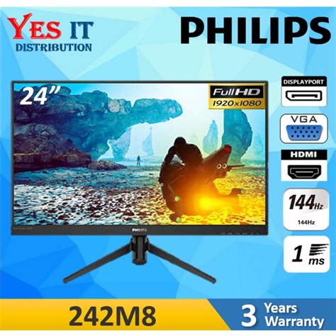 Philips 242M8 24 FULL HD FHD IPS 144Hz 1ms FreeSync Gaming Monitor