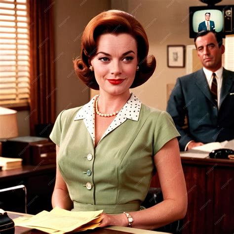 Premium Photo | Retro vintage 1950s office worker in office business environment