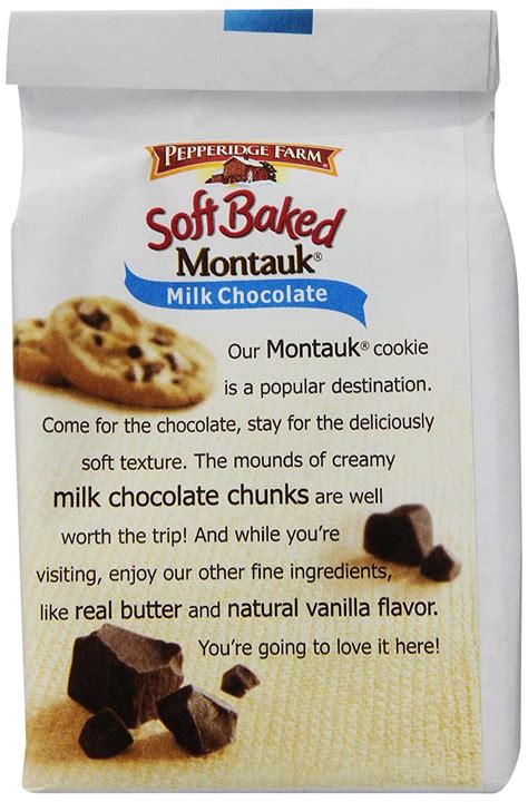 Pepperidge Farm Montauk Milk Chocolate Soft Baked Cookies 86oz 10 Pack