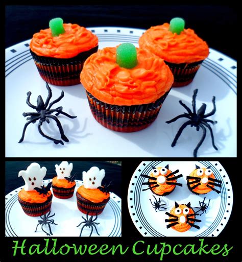 3 Halloween Cupcake Decorating Ideas: Pumpkin, Ghost & Cat - Delishably