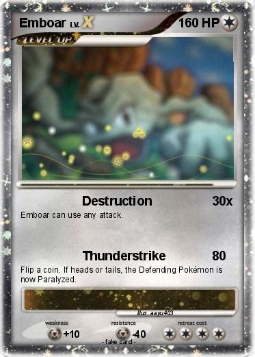 Pokémon Emboar 200 200 - Destruction - My Pokemon Card