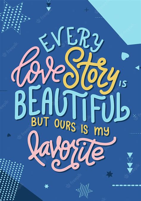 Premium Vector Hand Lettering Typography Poster Quote Every Love