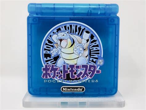 Pokemon Blue Blastoise Gameboy Advance SP Housing Diy - Etsy