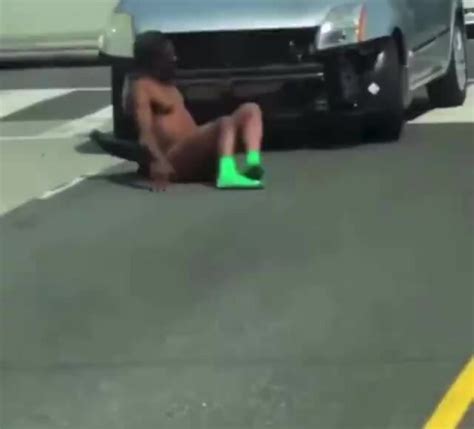 Naked Male Tweaker Destroys Someone S Car ThisVid