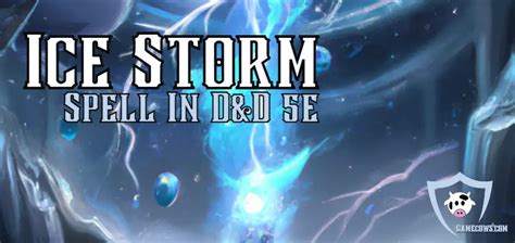 Ice Storm 5e Spell Stats DnD (2025) Guide