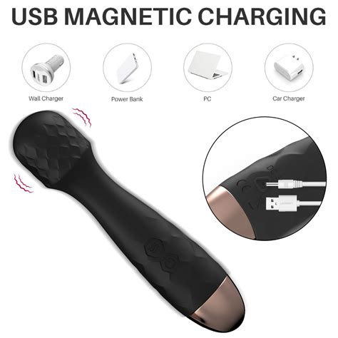 Wand Massager Stick Silicon Vibrator Waterproof Adult Toy Rechargeable