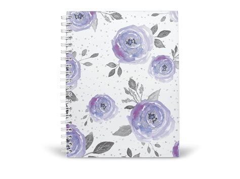 Purple Flower Journalnotebook