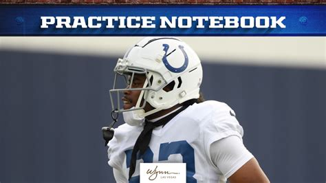 Practice Notebook Why Colts Aren T Looking To Move Kenny Moore Ii Out