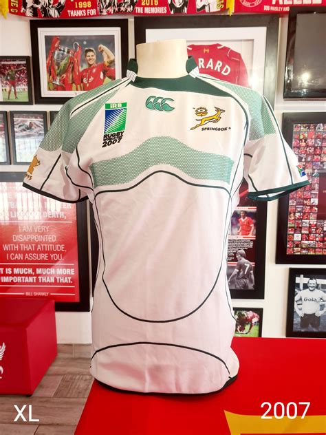 Springbok 2007 Rugby World Cup Player Issue Away Jersey - On The Dotted ...