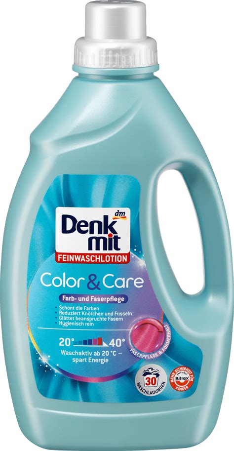 Denkmit prací prostředek na jemné prádlo Color Care 30 PD 1 5 l