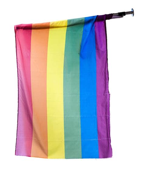 Uma bandeira do arco íris representando o orgulho gay e lgbtq isolado